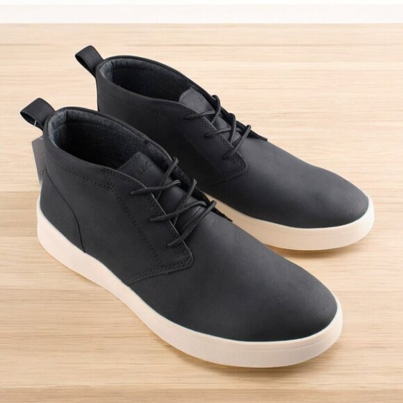 Izod Men Palmer Chukka Durable Memory Foam Ankle Boots Black - Picture 1 of 8